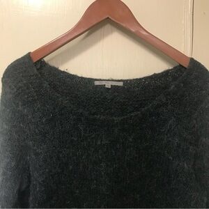 GAP Fuzzy Soft Charcoal Gap Boatneck Sweater